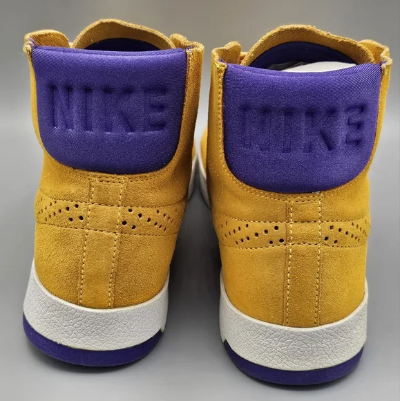 NIKE Blazer LUX Men's US 9 Lakers Yellow Purple Hi Top RARE